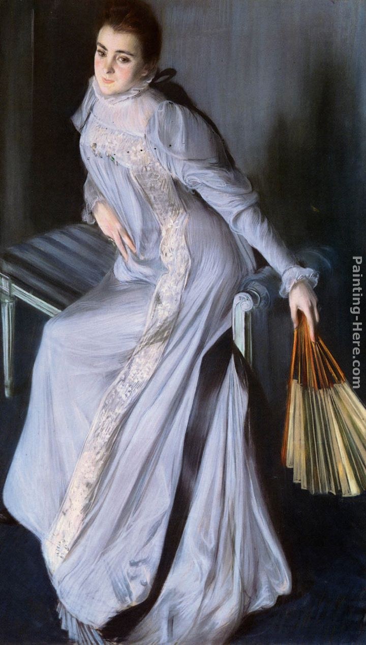 Jacques Emile Blanche Portrait Of Senora Eugenia Huici De Errazuriz